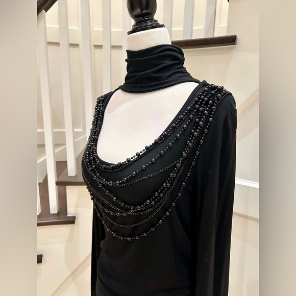 3/$50 Black Embellished Top - ** 3 FOR $50 DEAL + REDUCED SHIPPING ** - Picture 7 of 10